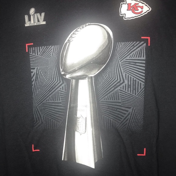 🆕KC Chiefs Super Bowl LIV #44 Champions Trophy T-Shirt - Picture 2 of 7